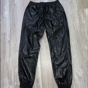 ZARA Leather Joggers